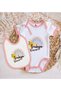 Bk Kids Thracian Girl Design Pink Baby Bodysuit and Bib Gift Set - 1, 12-18 Months. - 2