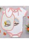 Bk Kids Thracian Girl Design Pink Baby Bodysuit and Bib Gift Set - 1, 12-18 Months.