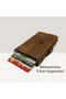 Genuine Leather Card Holder Wallet with Snap Closure and RFID Protection - 2