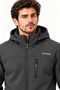 Men's Hooded Zippered Softshell Jacket with Pockets, Outdoor Jacket. - 8