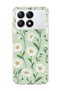 Poco X6 Pro Compatible Transparent Phone Case with Daisy Green Print.
