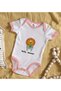 "Hello Summer" Design Pink Baby Bodysuit-1, 3–6 Months - 2