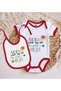 BK Kids "My Mom Knows So Much" Red Baby Bodysuit and Bib Gift Set #1—0–3 Months - 2