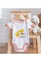 BK Kids "Take Me to My Aunt" Printed Pink Baby Bodysuit-1, 3–6 Months - 4