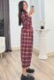 Elvora – Single Jacket - Plaid Pattern, Stand-Up Collar, Short Jacket 8661 - 7