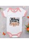 BK Kids "Mommy Needs A Coffee" Design Pink Baby Bodysuit-1, 3–6 Months