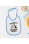Bk Kids Daddy's Drinking Buddy Design Blue Baby Bodysuit and Bib Gift Set - 1, for 0-3 Months. - 3