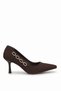 Elit MST1176Z Women's Classic Heeled Shoes, Brown