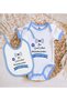 Bk Kids Circumcision-Themed Blue Baby Bodysuit and Bib Gift Set - 2, for Ages 12-18 Months. - 2