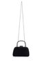 Midnight Women's Evening Bag with Metal Handle and Chain Strap. - 2