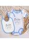 Bk Kids Born to 2022 Designed Blue Baby Bodysuit and Bib Gift Set - 1, 12-18 Months. - 2