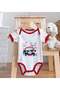 Bk Kids Cute Driver-Themed Red Baby Bodysuit and Bib Gift Set - 1, for Ages 0-3 Months. - 5