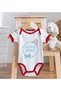 BK Kids "Uncle's Little Girl" Design Red Baby Bodysuit-1, 0-3 Months - 3