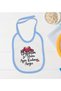 Bk Kids – We Love the Same Woman – Designed Blue Baby Bodysuit and Bib Gift Set – 1 – 0-3 Months. - 3