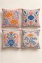 Set of 4 Dolce Pastel Pastel Seashell and Dolce Vita Pillow Covers, Double-Sided Print, 43X43 Cm.