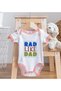 BK Kids "Rad Like Dad" Design Pink Baby Bodysuit and Bib Gift Set-1, 12–18 months - 4