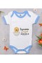 BK Kids Blue Baby Bodysuit with "Auntie's Little Bird" Design - 1 (12–18 months)