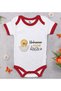 BK Kids "Auntie's Little Bird" Design Red Baby Bodysuit-1