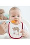 Bk Kids Hello Little One Designed Red Baby Bodysuit and Bib Gift Set - 1, 0-3 Months. - 3