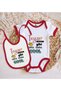 Bk Kids – Red Baby Bodysuit and Bib Gift Set, Designed to Look Like a Mother and Aunt – 1, for Ages 12-18 Months. - 2