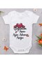 Bk Kids Baby Bodysuit with the Design "We Love the Same Man" - Model 1, 0-3 Months. - 3