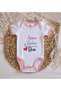 Bk Kids Mother and Father Design Pink Baby Bodysuit - 1, 12-18 Months. - 3