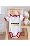 BK Kids Donayrum-Designed Red Baby Bodysuit-1, 0–3 Months - 4
