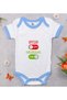 BK Kids Off Blue Baby Bodysuit with Design - 1 (12–18 months)