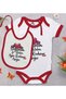 Bk Kids – We Love the Same Woman – Red Baby Bodysuit and Bib Gift Set – 2, for Ages 12-18 Months.