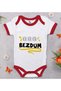 BK Kids Bezdum-Printed Red Baby Bodysuit-5, 0–3 Months