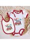 Bk Kids Play Time Designed Red Baby Bodysuit and Bib Gift Set - 1, for Ages 12-18 Months. - 2