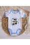 BK Kids "Ko Verun Beni" Printed Blue Baby Bodysuit-1, 0-3 Months - 3