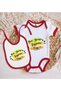 "Give Me to My Aunt Slowly" Red Baby Bodysuit and Bib Gift Set—1 1 - 2