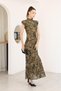 Padded Patterned Dress - 7