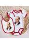 Bk Kids Atatürk-Themed Red Baby Bodysuit and Bib Gift Set - 12, for 0-3 Months. - 2