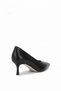 Elit Mln27060 Women's Genuine Leather Classic High-Heeled Shoes, Black. - 4