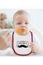 Bk Kids Red Baby Bodysuit and Bib Gift Set with a Father-Themed Design - 1, for Ages 12-18 Months. - 3