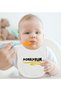BK Kids Donayrum-Designed White Baby Bodysuit and Bib Gift Set-1 - 3
