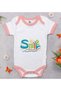 Pink Baby Bodysuit with Smile Design - 1 (12–18 months)