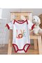 BK Kids Love Designer Red Baby Bodysuit and Bib Gift Set #1, 0–3 Months - 4