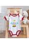 Bk Kids Mom's Coffee Time Design Red Baby Bodysuit - 1, 3-6 Months. - 4