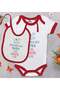 BK Kids "Dad Tells a Story" Design Red Baby Bodysuit and Bib Gift Set-1, 0-3 Months