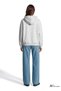 M1S20141 Women's Sweatshirt with Jeans Logo Print, Gray. - 4