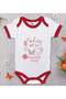Bk Kids Mother's Flower Design Red Baby Bodysuit - 1, 12-18 Months.