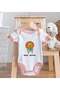 BK Kids "Hello Summer" Design Pink Baby Bodysuit and Bib Gift Set-1, 0–3 Months - 4