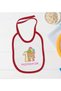Bk Kids 1 Year Old, Designer Red Baby Bodysuit and Bib Gift Set - 1, 0-3 Months. - 4