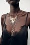 Brand Model Multi-Pul and Key Charm Necklace