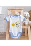 BK Kids "No Worries, My Aunt Will Take Care of It" Blue Baby Bodysuit and Bib Gift Set-1 - 5