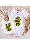 BK Kids Bezdum-Designed White Baby Bodysuit and Bib Gift Set—4, 0–3 Months - 2