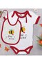BK Kids "Be Mine" Design Red Baby Bodysuit and Bib Gift Set-1, 12–18 months